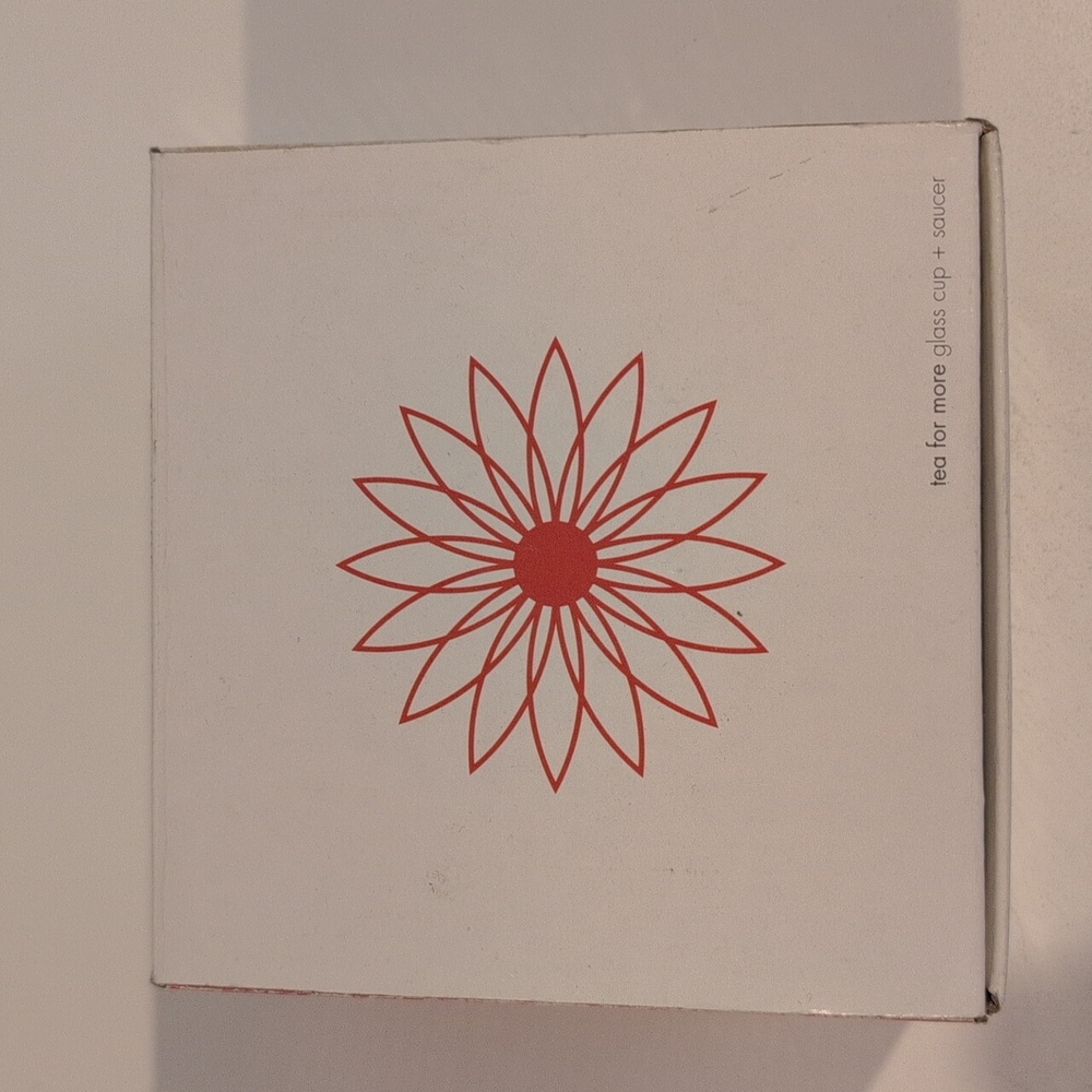 Teaposy 6 Ounce Glass Tea Cup And Saucer New With Original Box 2006 Edition. - Picture 13 of 16
